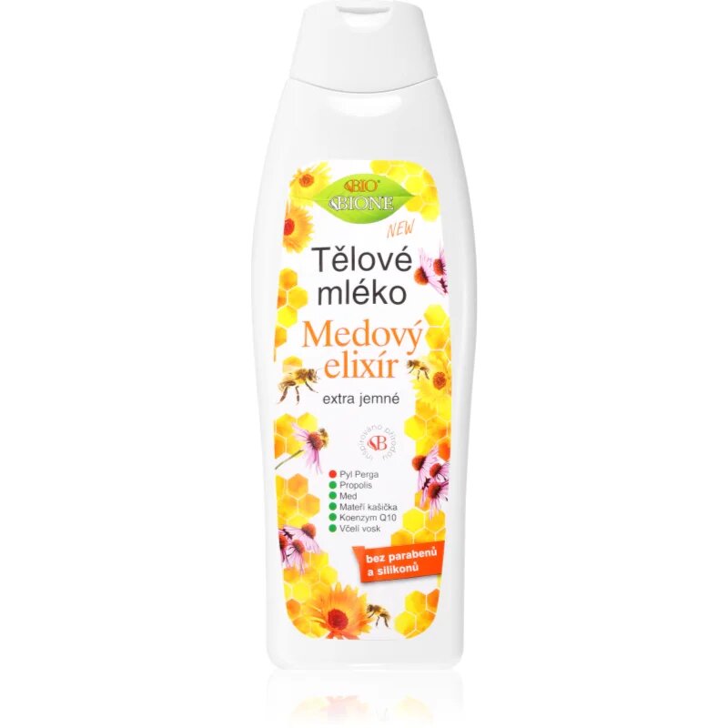 Bione Cosmetics Honey Elixir extra gyengéd testápoló tej 500 ml