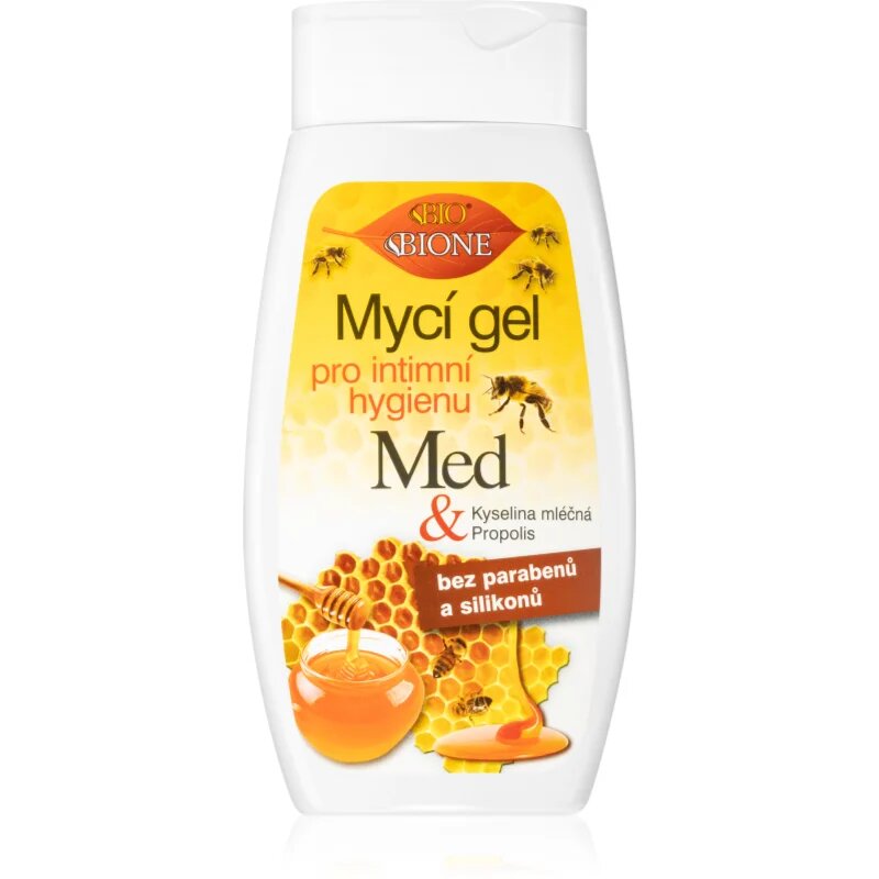 Bione Cosmetics Honey + Q10 gél az intim higiéniára méhpempővel 260 ml
