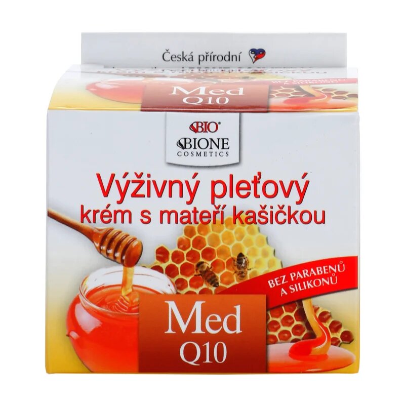 Bione Cosmetics Honey + Q10 tápláló krém méhpempővel 51 ml