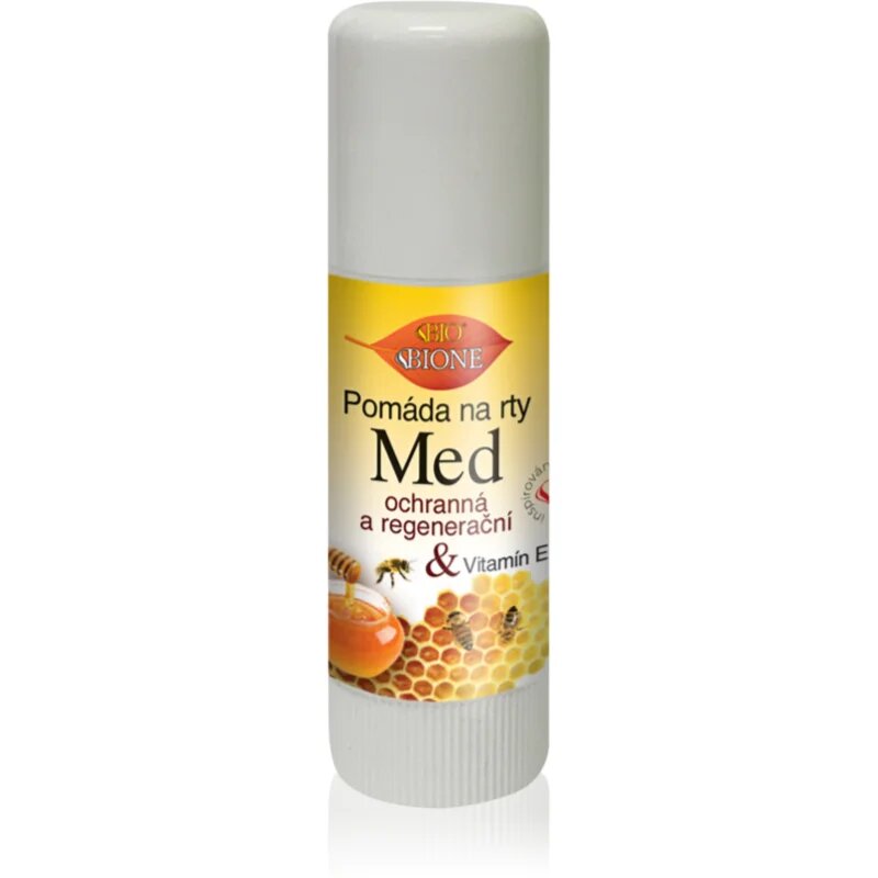 Bione Cosmetics Honey + Q10 védő és regeneráló ajak pomádé E-vitaminnal 11 ml