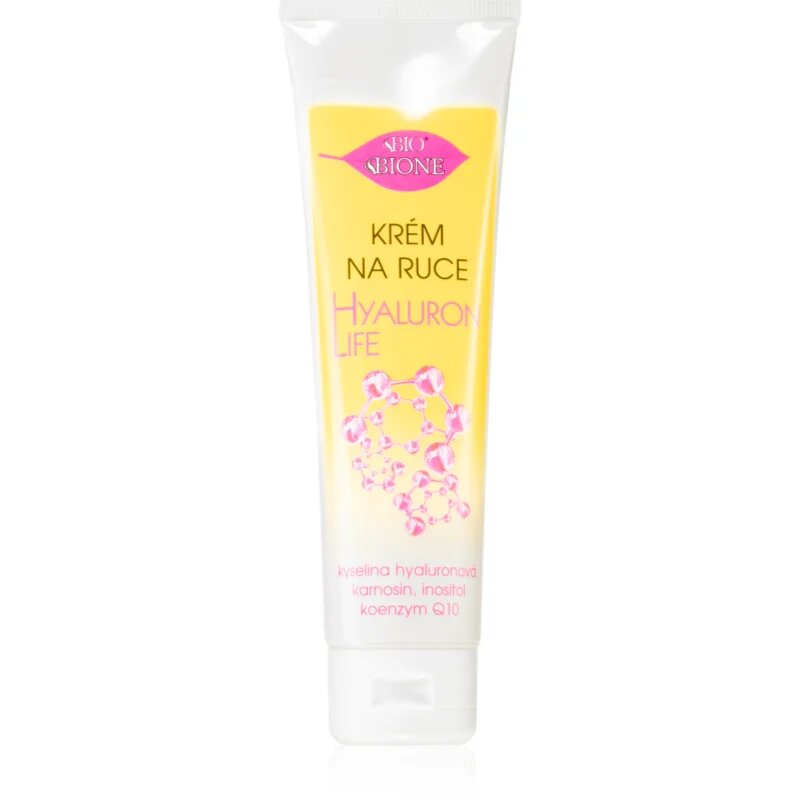 Bione Cosmetics Hyaluron Life kézkrém regeneráló hatással 100 ml