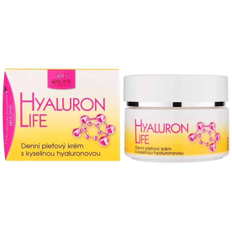 Bione Cosmetics Hyaluron Life nappali arckrém hialuronsavval 51 ml