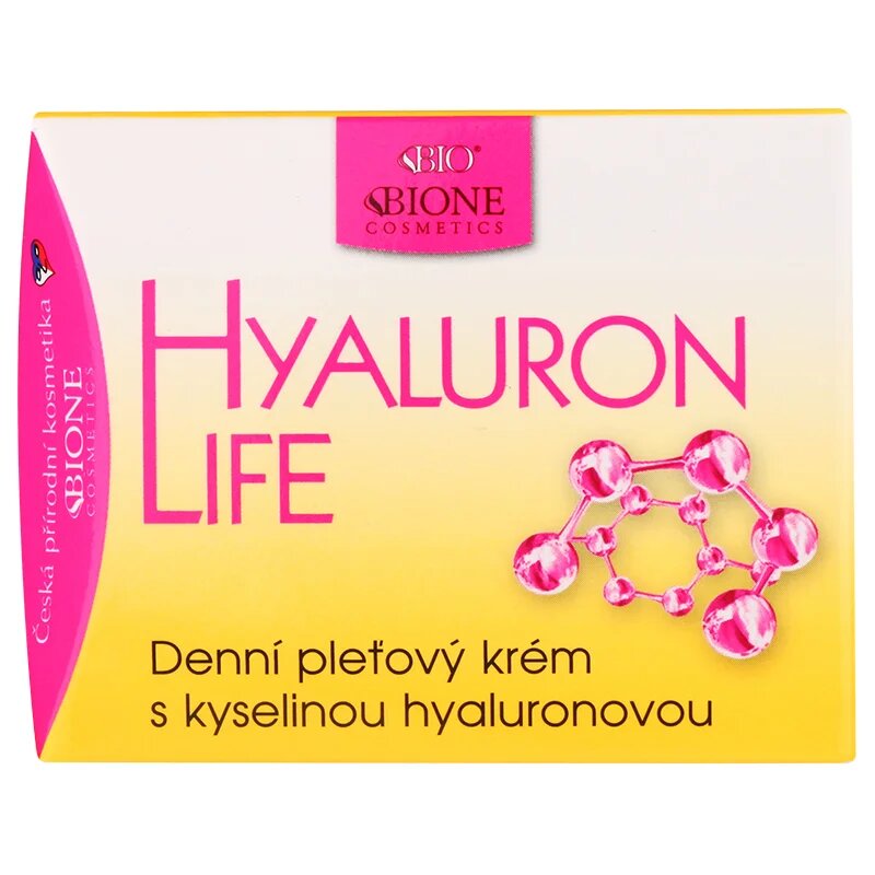 Bione Cosmetics Hyaluron Life nappali arckrém hialuronsavval 51 ml