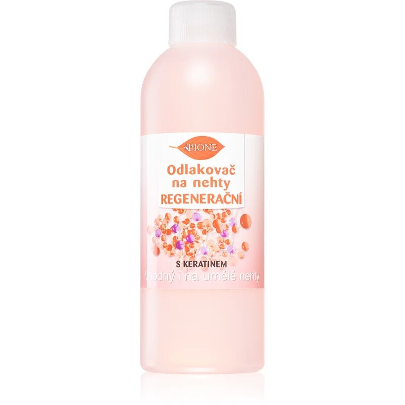 Bione Cosmetics Nail Polish Remover körömlakklemosó keratinnal 200 ml