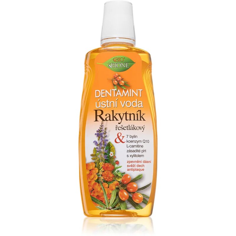 Bione Cosmetics Sea buckthorn szájvíz foglepedék ellen az egészséges ínyért 500 ml