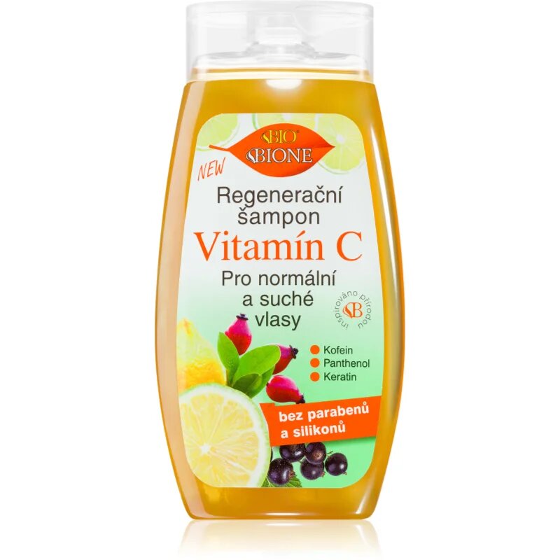 Bione Cosmetics Vitamin C regeneráló sampon normál és száraz hajra 260 ml