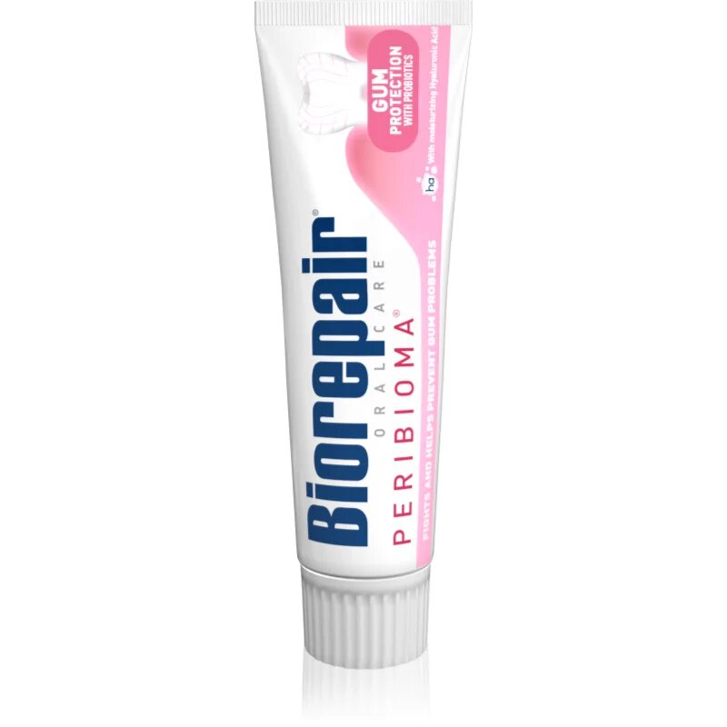 Biorepair Gum Protection Peribioma nyugtató fogkrém segíti az irritált fogíny regenerációját 75 ml