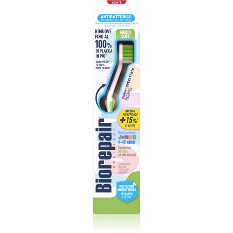 Biorepair Junior Medium/Soft fogkefe gyermekeknek 6-12 1 db