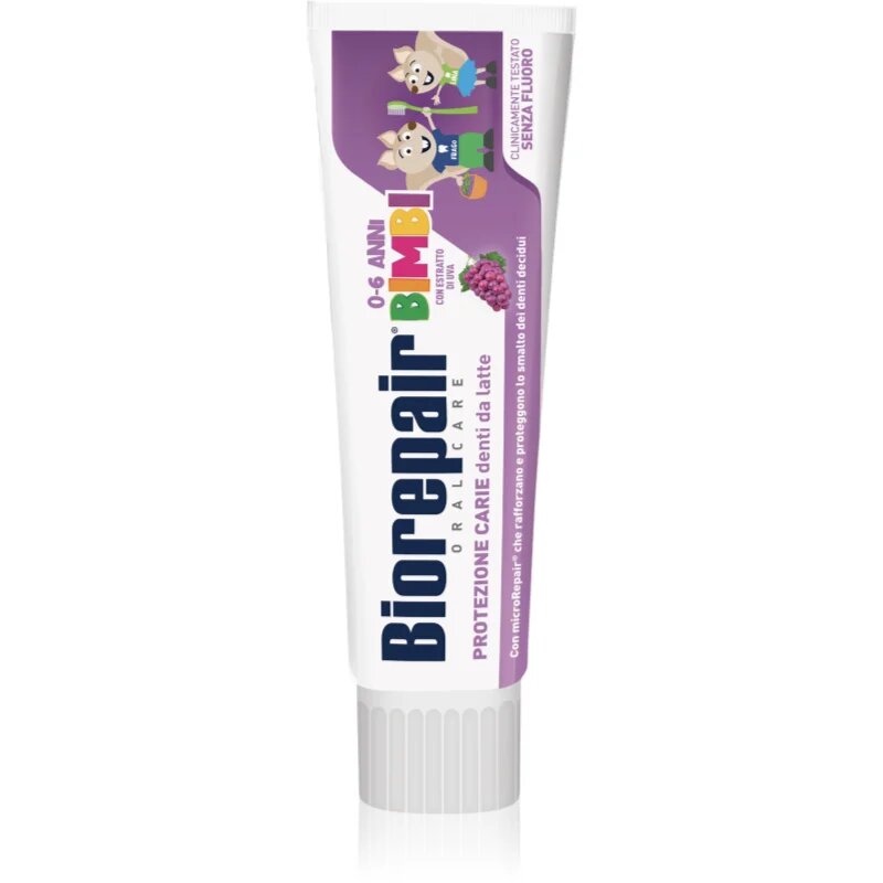Biorepair Kids 0-6 Grape fogkrém gyermekeknek a fogzománc megújítására Grape 50 ml