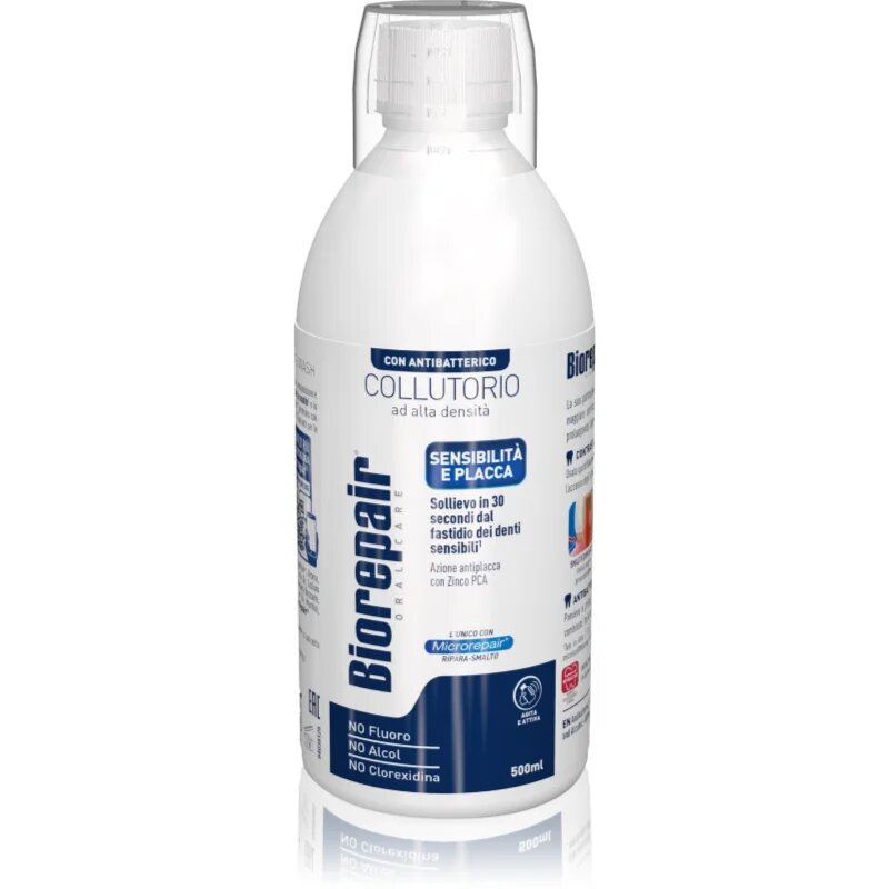 Biorepair Mouthwash 3 in 1 szájvíz foglepedék ellen 500 ml