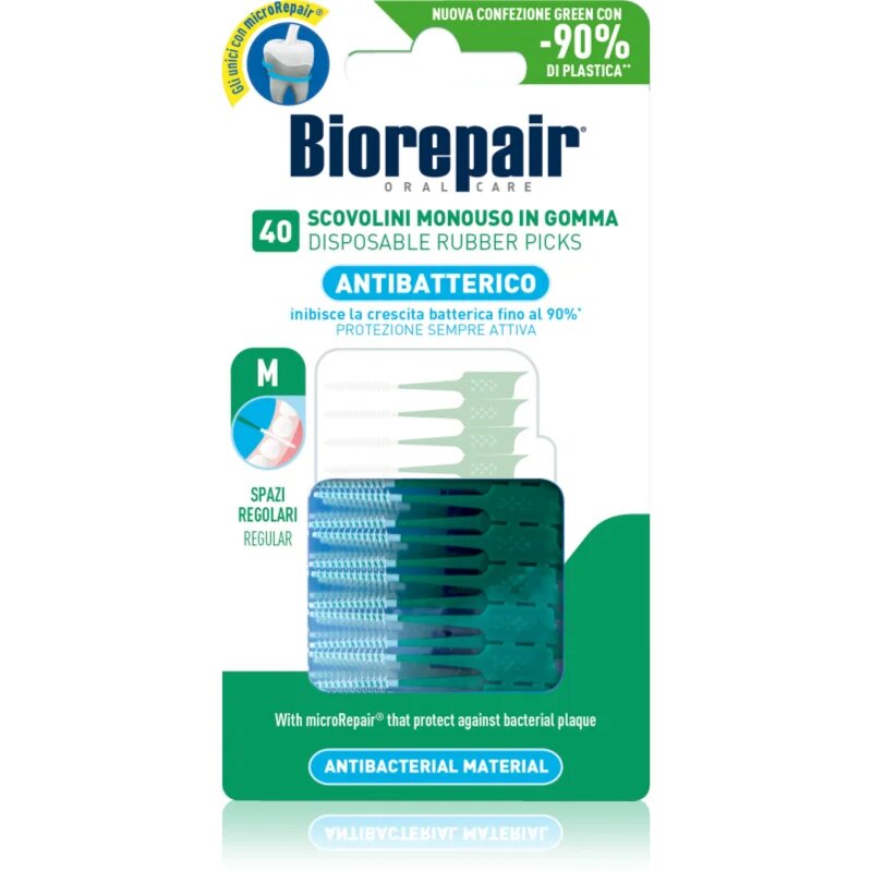 Biorepair Rubber Picks Regular fogpiszkáló Green - Regular 40 db