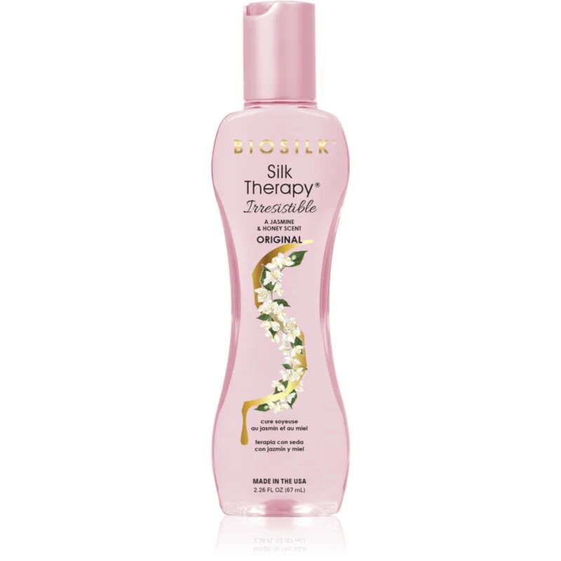 Biosilk Silk Therapy Irresistible öblítést nem igénylő regeneráló ápolás selyemmel 67 ml
