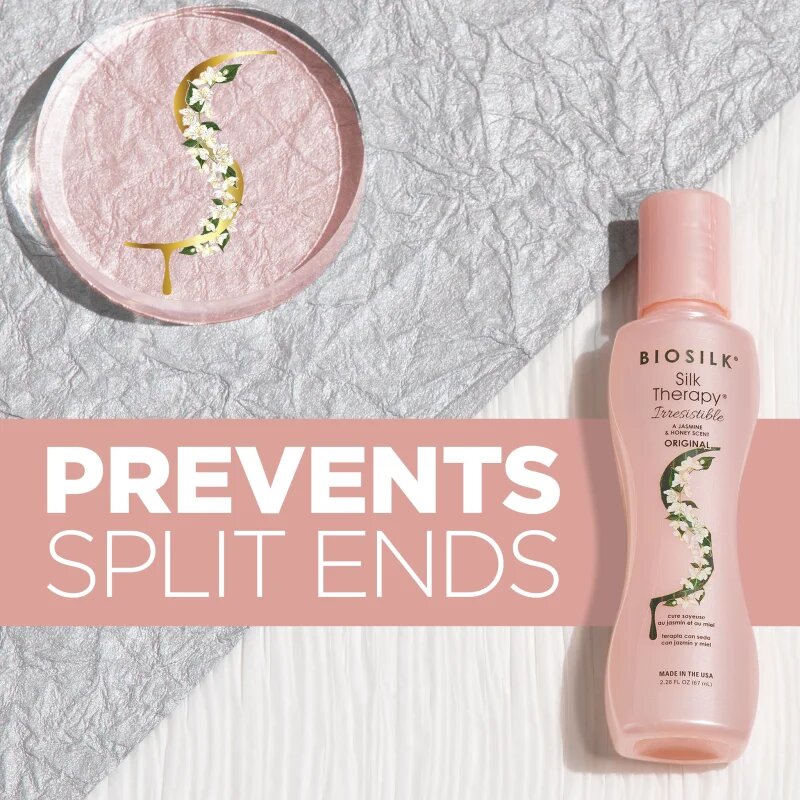 Biosilk Silk Therapy Irresistible öblítést nem igénylő regeneráló ápolás selyemmel 67 ml