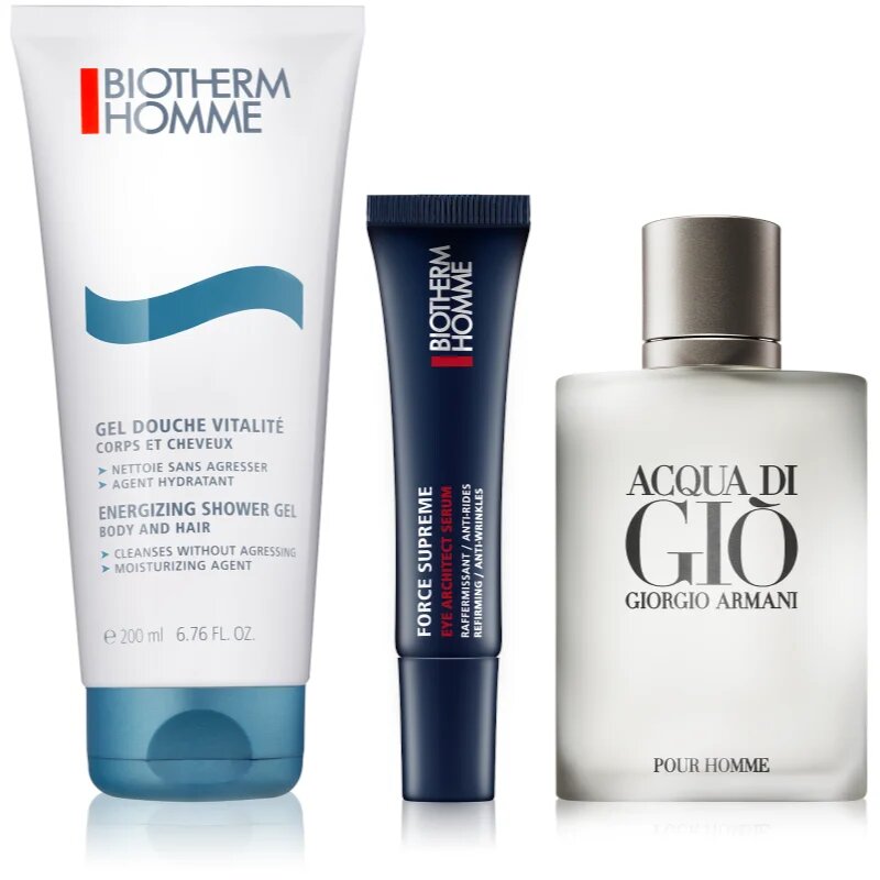 Biotherm Homme Basic Line Energizing Shower Gel ajándékszett uraknak