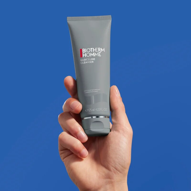 Biotherm Homme Basics Line Cleanser arctisztító gél szappan hozzáadása nélkül uraknak 125 ml