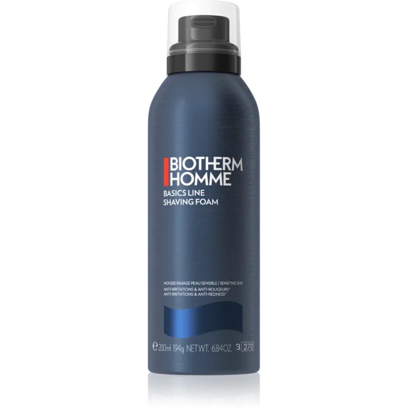 Biotherm Homme Basics Line Shaving Foam borotválkozási hab az érzékeny arcbőrre 200 ml