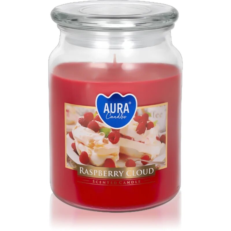 BISPOL Premium Line Raspberry Cloud illatgyertya 500 g