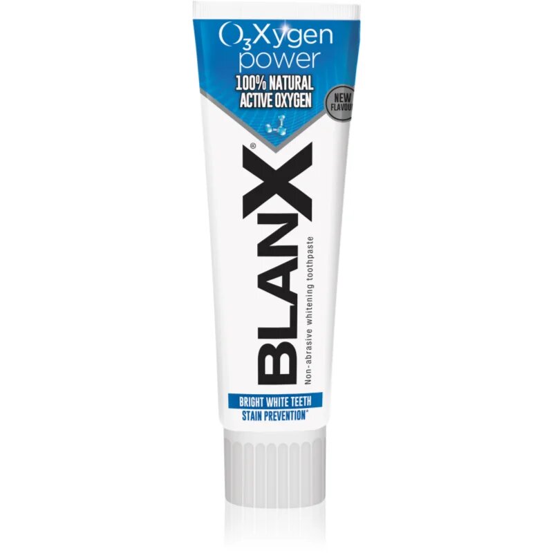 BlanX O3X Toothpaste természetes fogkrém a fogzománc gyengéd fehérítésére és védelmére 75 ml