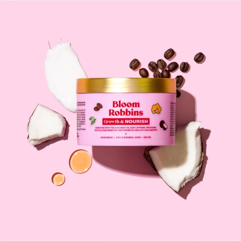 Bloom Robbins Growth & Nourish Hair Mask tápláló hajmaszk minden hajtípusra 250 ml