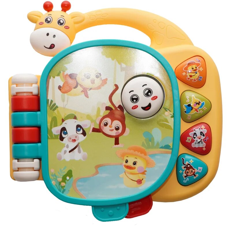 Bo Jungle Musical Giraffe Booklet zenélő játék 12m+ 1 db