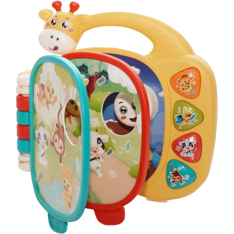 Bo Jungle Musical Giraffe Booklet zenélő játék 12m+ 1 db