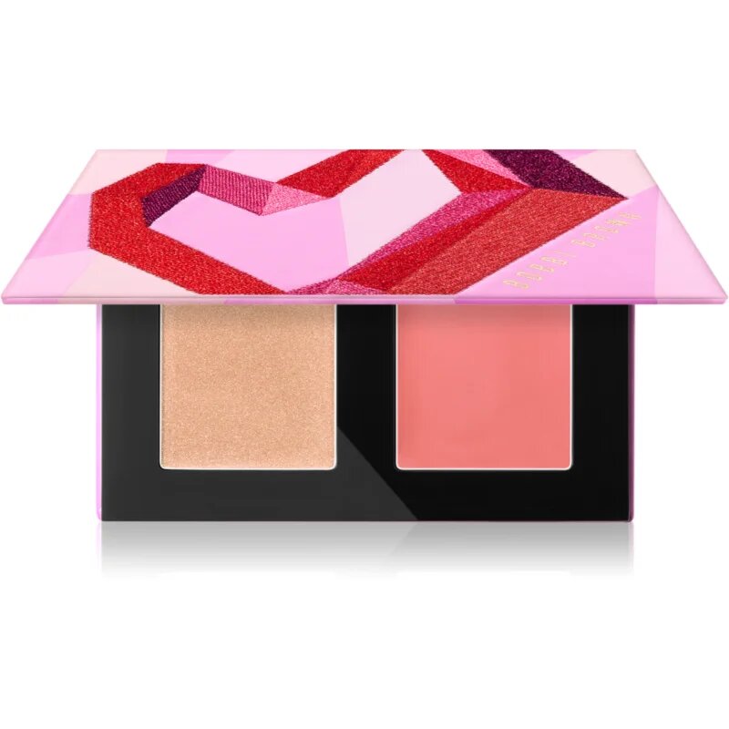 Bobbi Brown Threads of Love Cream Glow Highlighter + Pot Rouge bőrélénkítő és arcpirosító sminkpaletta árnyalat Peach Duo 4 g