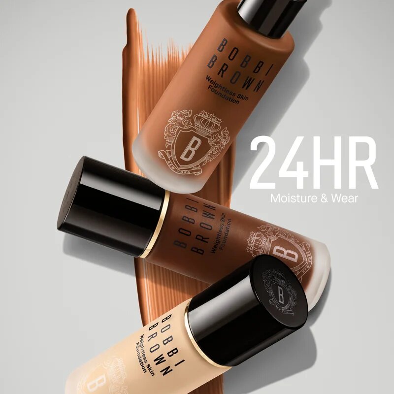 Bobbi Brown Weightless Skin Foundation SPF 15 Mini tartós matt alapozó hidratáló hatással árnyalat Warm Honey 13 ml