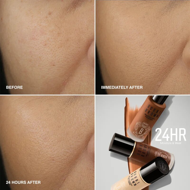 Bobbi Brown Weightless Skin Foundation SPF 15 Mini tartós matt alapozó hidratáló hatással árnyalat Warm Honey 13 ml
