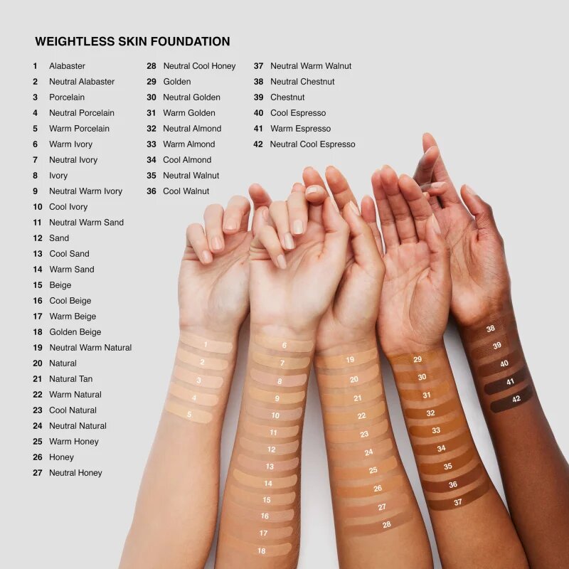 Bobbi Brown Weightless Skin Foundation SPF 15 tartós alapozó hidratáló hatással árnyalat Warm Porcelain 30 ml