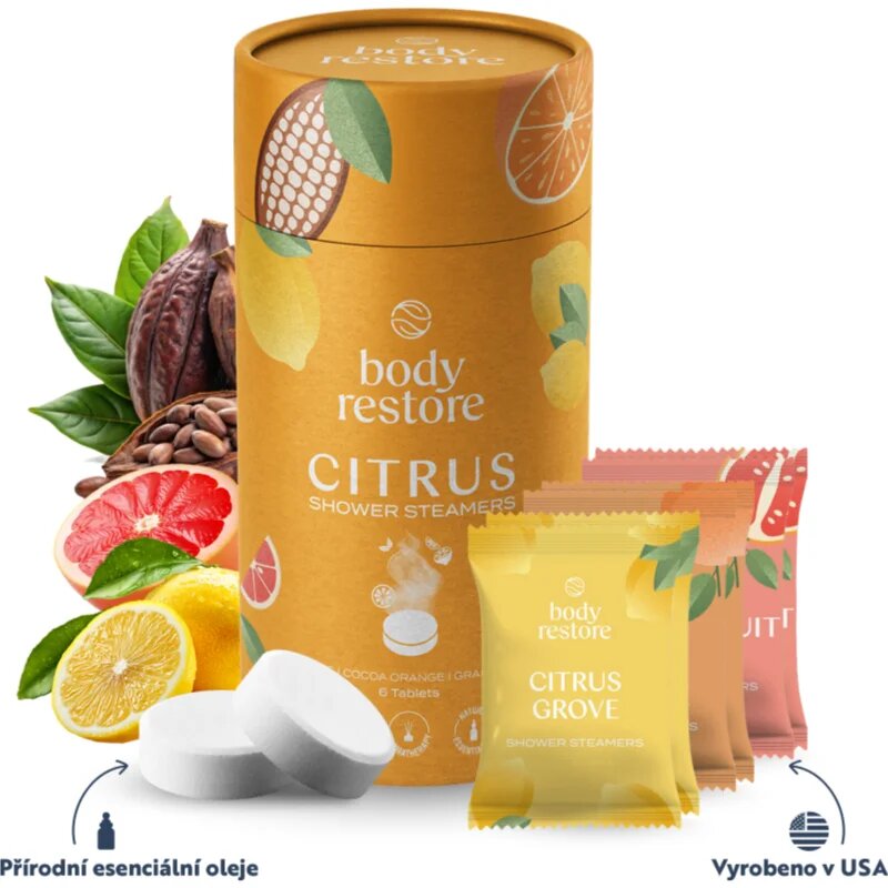 Body Restore Citrus Shower Steamers zuhanytabletták 6 db