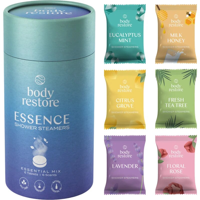 Body Restore Essence Shower Steamers zuhanytabletták 6 db