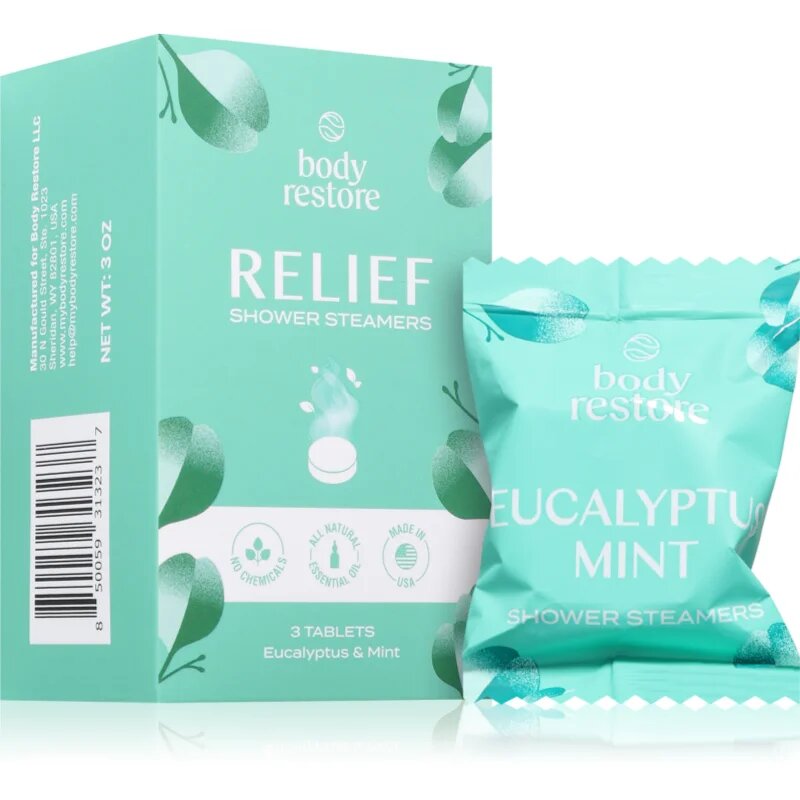 Body Restore Eucalyptus & Mint Shower Steamers zuhanytabletták 3 db