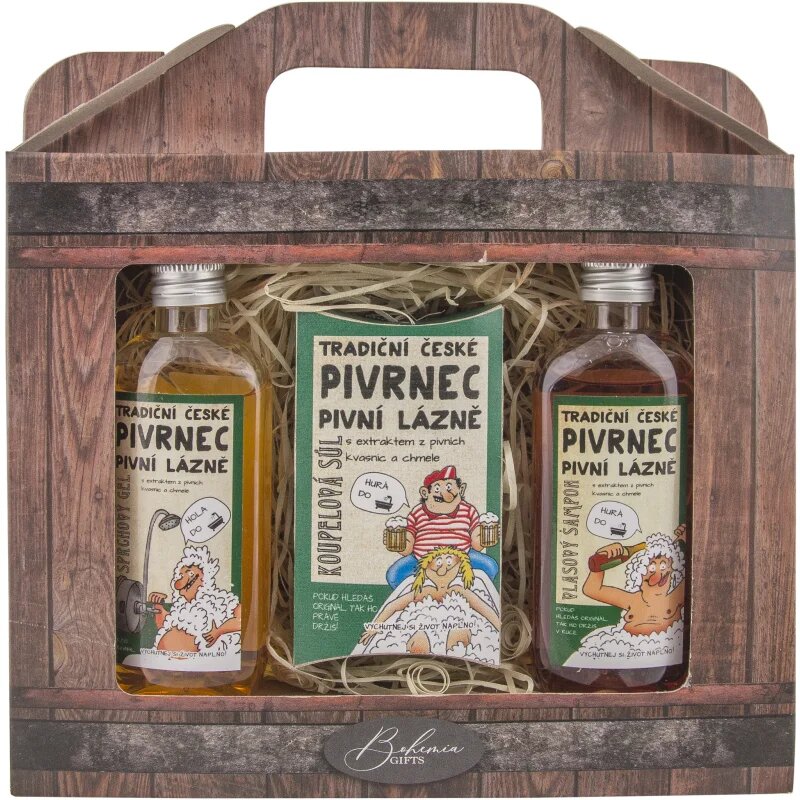 Bohemia Gifts Beer ajándékszett fürdőbe uraknak