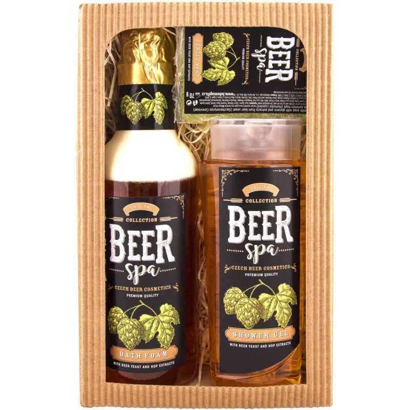 Bohemia Gifts Beer Spa ajándékszett fürdőbe uraknak