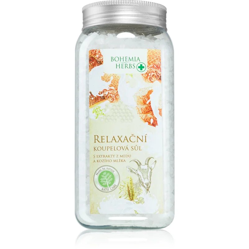 Bohemia Gifts Bohemia Herbs Honey & Goat Milk fürdősó 900 ml