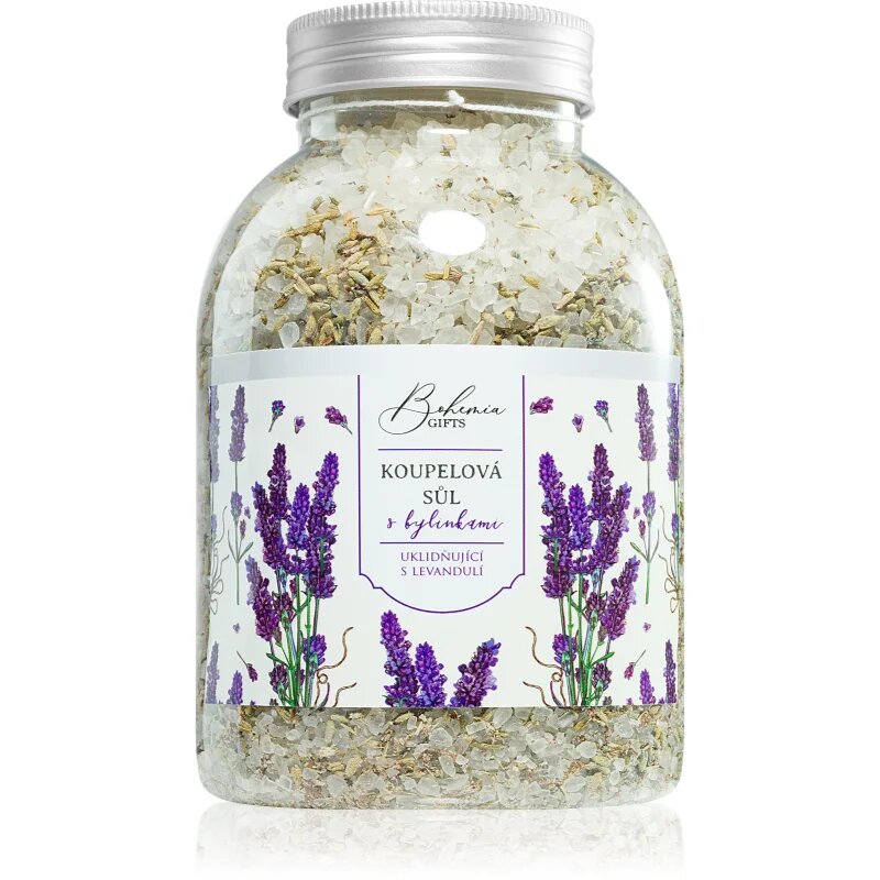 Bohemia Gifts Bohemia Natur nyugtató gyógynövényes fürdősó levendulával 1200 g