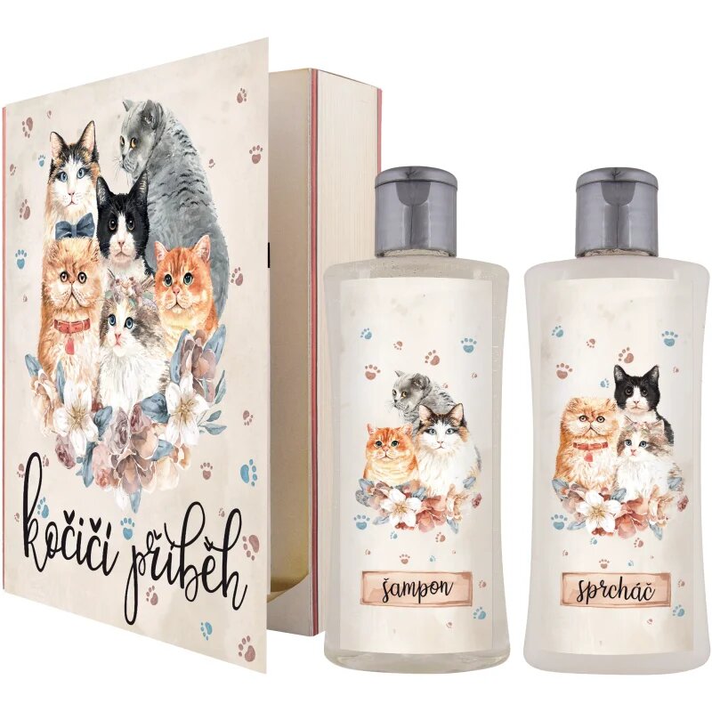 Bohemia Gifts Book Cat's Tale ajándékszett