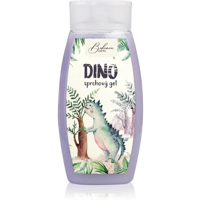Bohemia Gifts Dino Blueberry tusfürdő gél gyermekeknek 250 ml