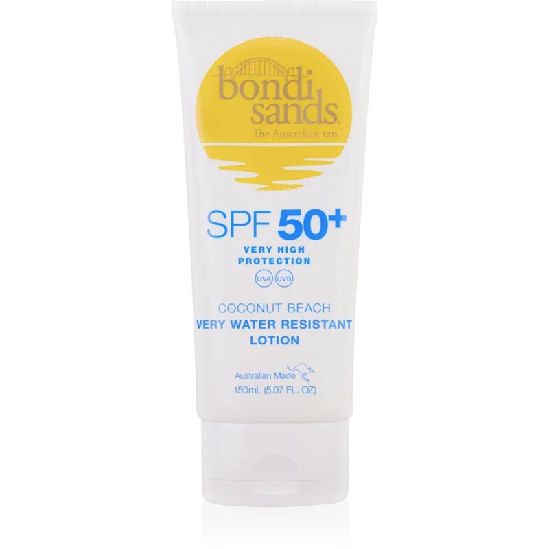 Bondi Sands SPF 50+ Coconut Beach napozó testkrém SPF 50+ illattal Coconut 150 ml