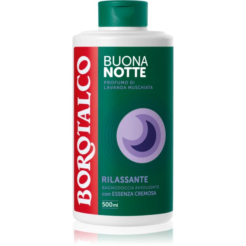 Borotalco Good Night Relaxing tusfürdő gél a nyugodt álomért illatok Musk Lavender 500 ml