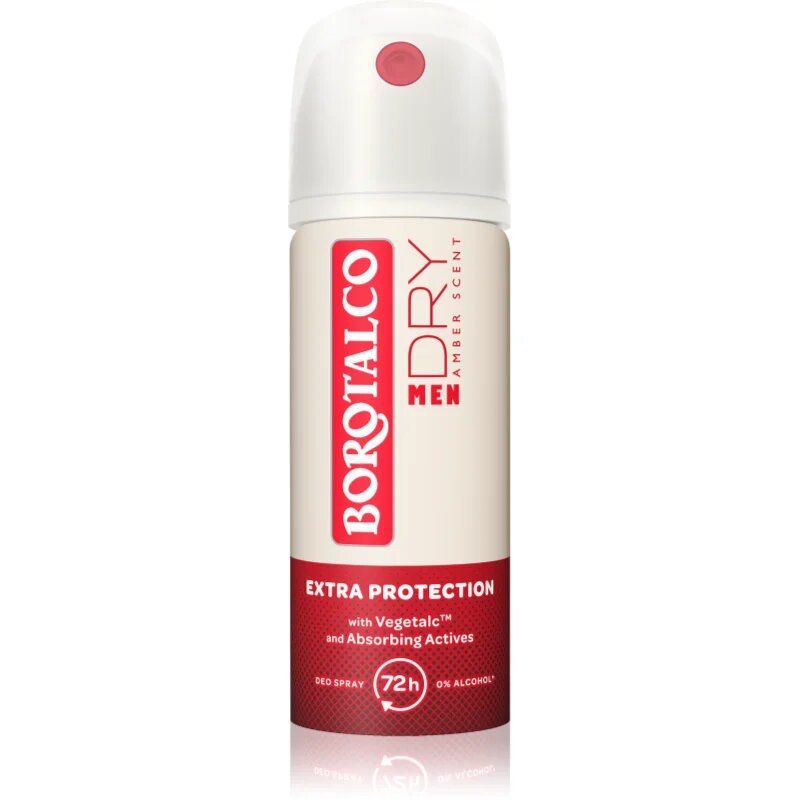 Borotalco MEN Dry spray dezodor 72 óra illatok Amber 40 ml