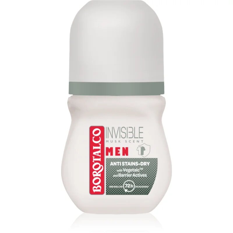 Borotalco MEN Invisible golyós dezodor roll - on 72 óra illatok Musk 50 ml