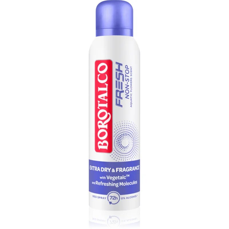 Borotalco Non-Stop Fresh Aquatic Flowers spray dezodor 72 óra 150 ml