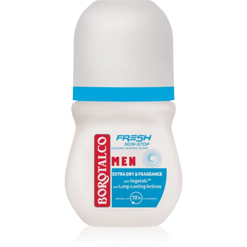 Borotalco Non-Stop Fresh MEN golyós dezodor uraknak illatok Oceanic Wood 50 ml