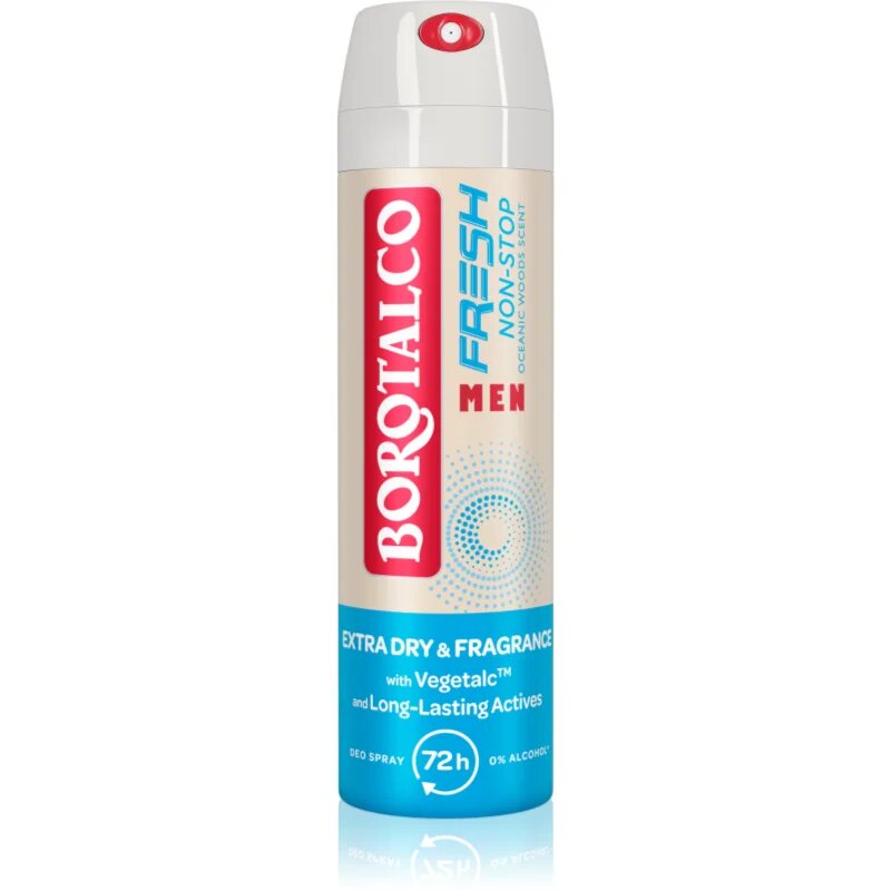 Borotalco Non-Stop Fresh MEN spray dezodor uraknak illatok Oceanic Woods 150 ml