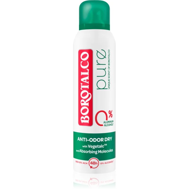 Borotalco Pure Original alumínium mentes dezodor spray formában 150 ml