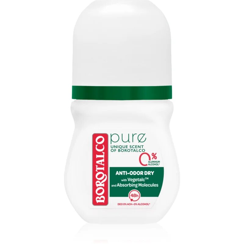 Borotalco Pure Original golyós dezodor aluminium-só nélkül 50 ml