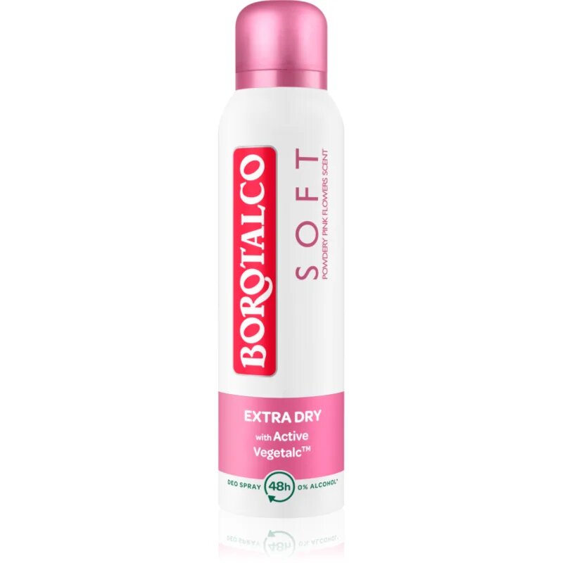 Borotalco Soft Talc & Pink Flower Talc & Pink Flower spray dezodor alkoholmentes 150 ml