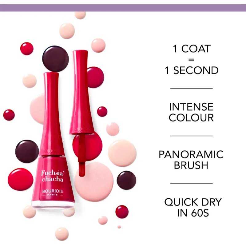 Bourjois 1 Seconde gyorsan száradó körömlakk árnyalat 014 Fair' y Tale 9 ml