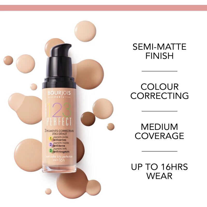 Bourjois 123 Perfect folyékony make-up a tökéletes küllemért árnyalat 57 Hale Clair SPF 10 30 ml